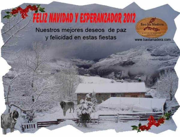 Feliz Navidad y Esperanzador 2012 from Bao la Madera, Cantábria, Spain 
Keywords: baolamadera